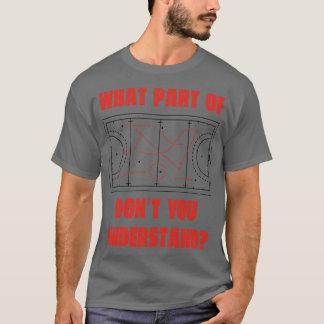 Hockey strategie t-shirt