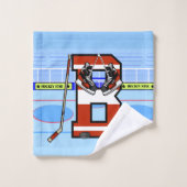 Hockey sur glace B personnalisé (Gant de toilette)