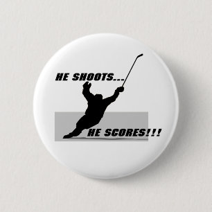 Hockey T-shirts en cadeautjes. Ronde Button 5,7 Cm