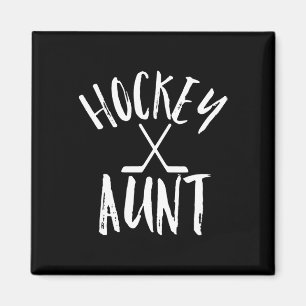 Hockey Tante Sport Fan Cheer Gift Magneet