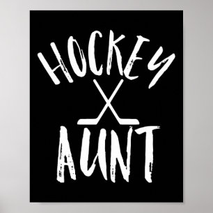 Hockey Tante Sport Fan Cheer Gift Poster