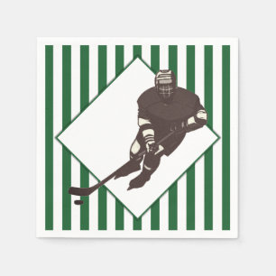 Hockey Team Green Napkins Servet