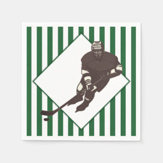 Hockey Team Green Napkins Servet
