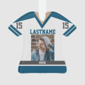 Hockey Team Jersey met foto Ornament (achterkant)