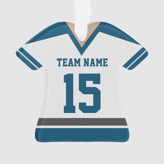 Hockey Team Jersey met foto Ornament (voorkant)