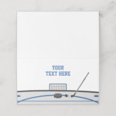 Hockey Thema Plaats Tent Kaarten (Buitenkant ongevouwen)