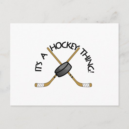 Hockey Thing Briefkaart (Voorkant)