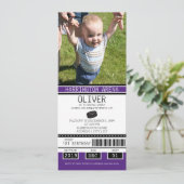 Hockey Ticket Verjaardag Kaart (Staand voorkant)