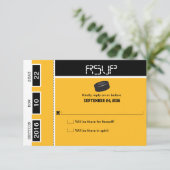 Hockey Ticket Wedding RSVP (Staand voorkant)