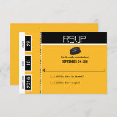 Hockey Ticket Wedding RSVP (Voorkant / Achterkant)