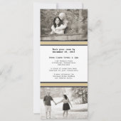 Hockey Ticket Wedding Save the Date (Achterkant)