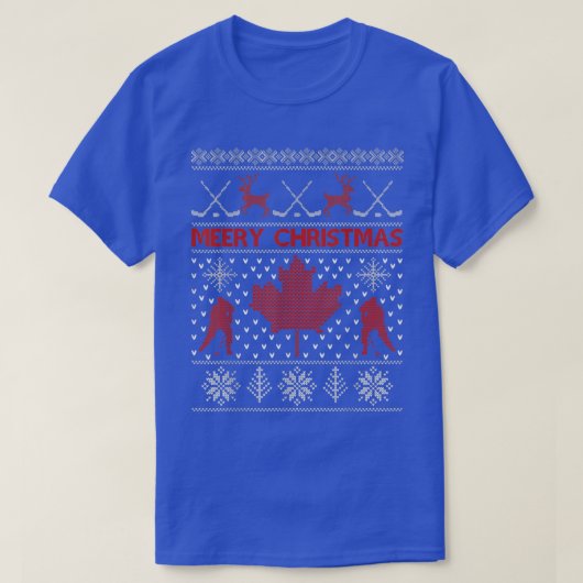 hockey Ugly KerstSweaters T-shirt (Design voorkant)