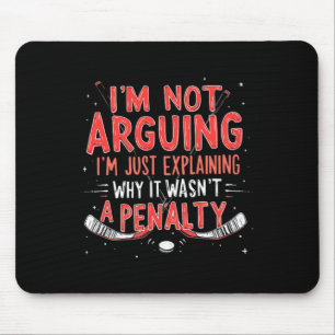 Hockey uitleggen waarom het geen penalty was _1 muismat