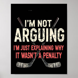 Hockey uitleggen waarom het geen penalty was (1) poster