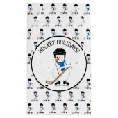 Hockey Vacances Hockey Snowman Petit sac cadeau (Dos)