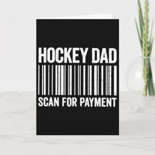 Hockey Vader Scan Voor Betaling Byrcode Grappige H Kaart