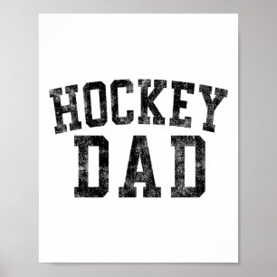 Hockey Vader Verjaardag Clic Vet Lettertype Hockey Poster