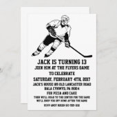 HOCKEY VERJAARDAG UITNODIGING (Voorkant / Achterkant)