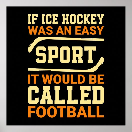 Hockey Versus Football Poster (Voorkant)