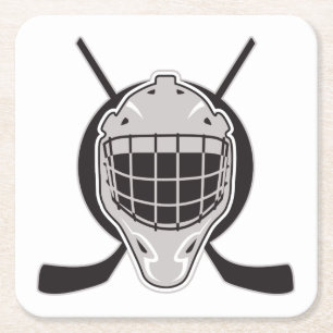 Hockey Vierkante Kartonnen Onderzetter