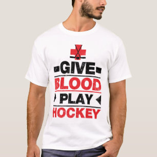 Hockey voor bloedspel geven t-shirt