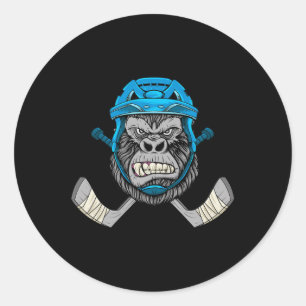Hockey voor jongens 8-12 jaar verkocht ijshockey s ronde sticker