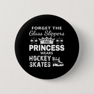Hockey voor meisjes - Deze prinses draagt Hockey S Ronde Button 5,7 Cm