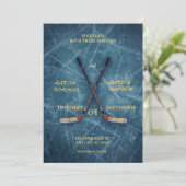 Hockey Wedding Invitation – Sporty & Romantic Desi (Debout devant)