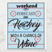 HOCKEY WIJN LABEL WIJN ETIKET (Enkel label)