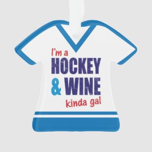 Hockey & Wine Jersey Ornament