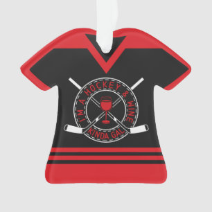 Hockey & Wine Jersey Ornament