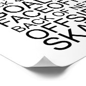 Hockey Words Typography Poster (Coin)