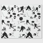 Hockey Wrapping Paper Cadeaupapier (Vlak)