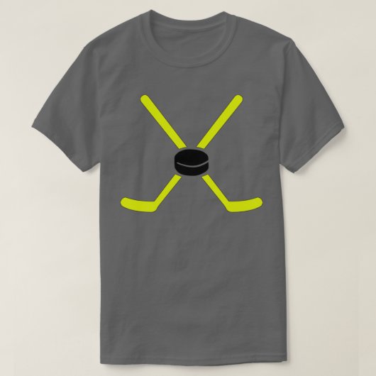 Hockey Yellow Sticks T-shirt (Design voorkant)
