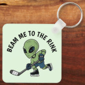 hockeyalien sleutelhanger (Achterkant)