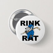 Hockeybaan Rat Hockeyspeler Flare Ronde Button 5,7 Cm (Voorkant /achterkant)