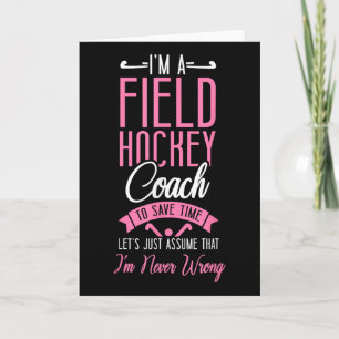 Hockeycoach Ik Ben Een Hockeycoach Om Te Besparen Kaart
