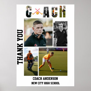Hockeycoach Senior Night Afstuderen Poster