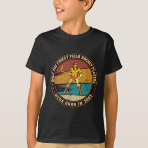 Hockeyers geboren in 2003 Verjaardag hockeyveld T-shirt