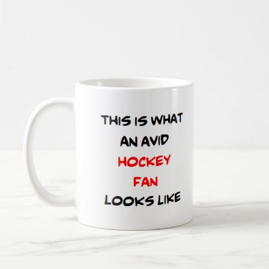 hockeyfan, enthousiast koffiemok (Links)