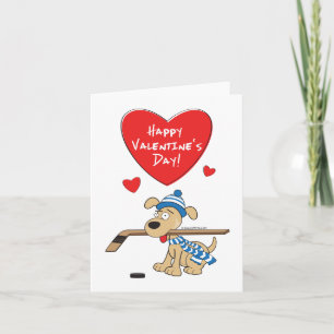 Hockeyhond Valentijnskaart Feestdagen Kaart