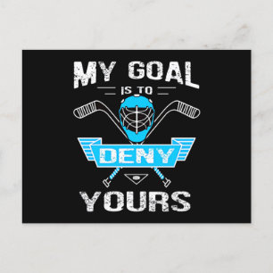 Hockeyliefhebber   Mijn doel is om de jouwe te ont Uitnodiging Briefkaart