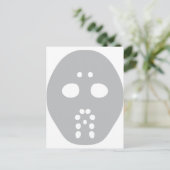 hockeymasker briefkaart (Staand voorkant)