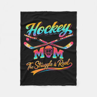 Hockeymoeder de strijd is echt IJs Sport Ouder Fleece Deken