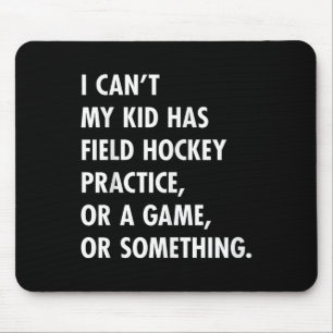 Hockeymoeder en -vader oefenwedstrijd ontwerp muismat