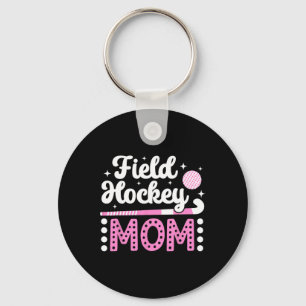 Hockeymoeder Field Hockey Speler Moeder Hockeyveld Sleutelhanger