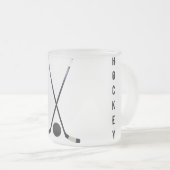 hockeymok matglas koffiemok (Voorkant rechts)