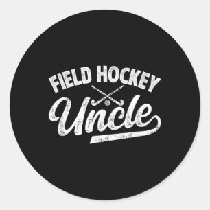 Hockeyoom van een hockeyspeler Oom Ronde Sticker