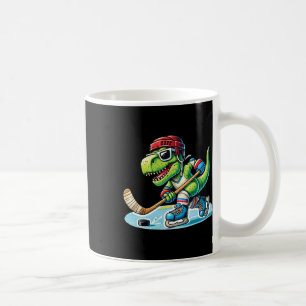Hockeysaurus Dinosaur IJshockey Trex Jongens Ic Koffiemok