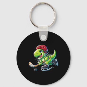 Hockeysaurus Dinosaur IJshockey Trex Jongens Ic Sleutelhanger